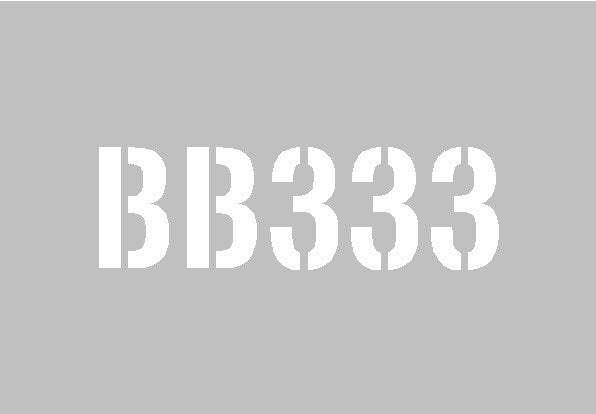 Metal Beehive stencil - specify your combination (5 characters)